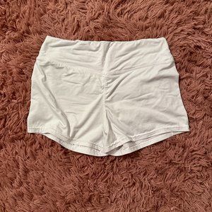 White Spandex Shorts